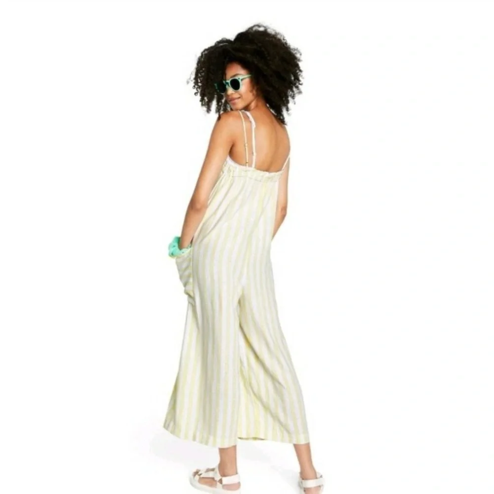 Stoney Clover Lane x Target Stripe Yellow Jumpsuit Size XS - Picture 2 of 11